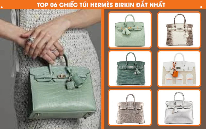 TOP 06 CHIẾC TÚI HERMES BIRKIN ĐẮT NHẤT