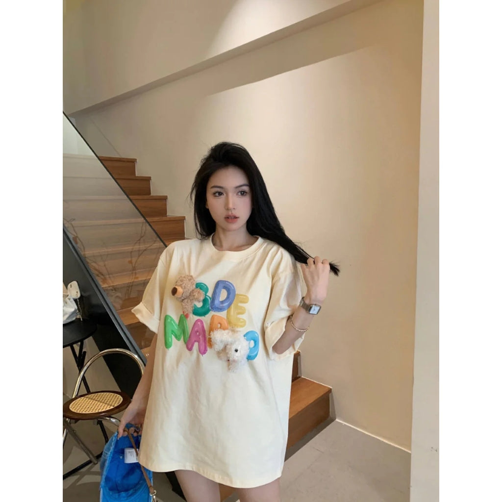 13DE MARZO T-SHIRT BALLOON BEIGE BLANKROOM