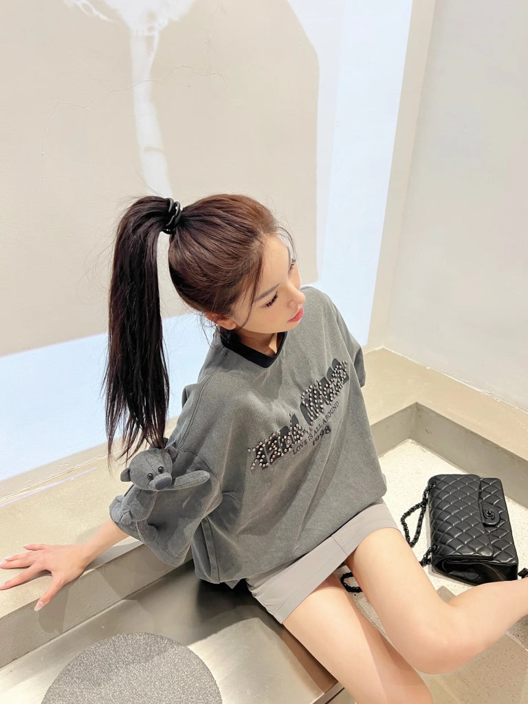 13DE MARZO T-SHIRT DENIM RIVET GREY BLANKROOM