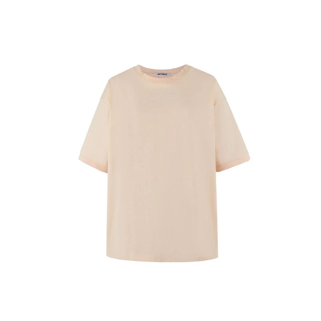 13DE MARZO T-SHIRT EMBOSSMENT BEIGE BLANKROOM