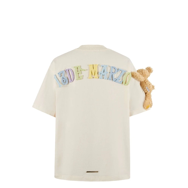 13De Marrzo T-Shirt Macaron Beige BlankRoom