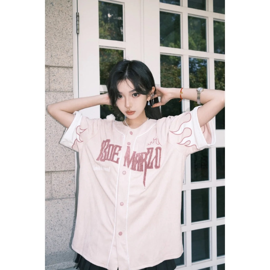 13De Marzo Shirt Flame Pink BlankRoom