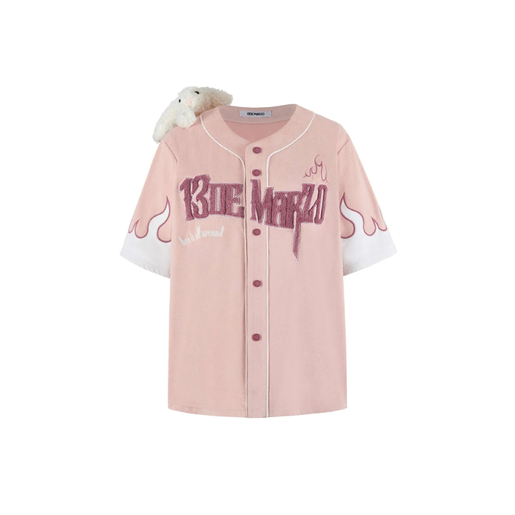 13De Marzo Shirt Flame Pink BlankRoom