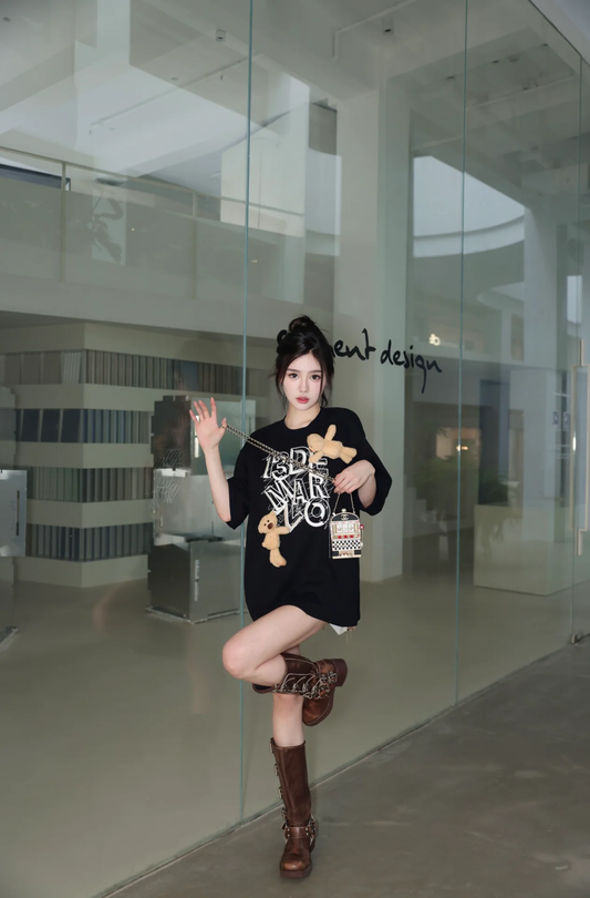 Áo thun T-Shirt 13De Marzo Maze Suture Logo Tee Black