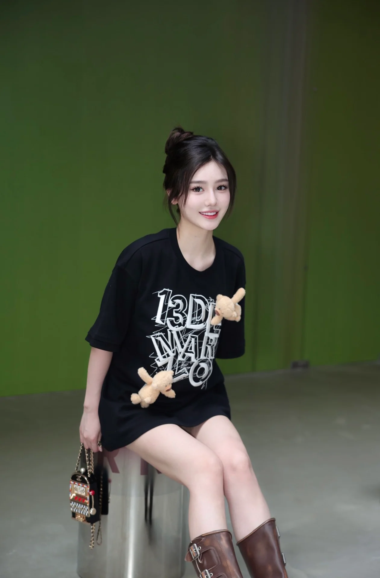 Áo thun T-Shirt 13De Marzo Maze Suture Logo Tee Black