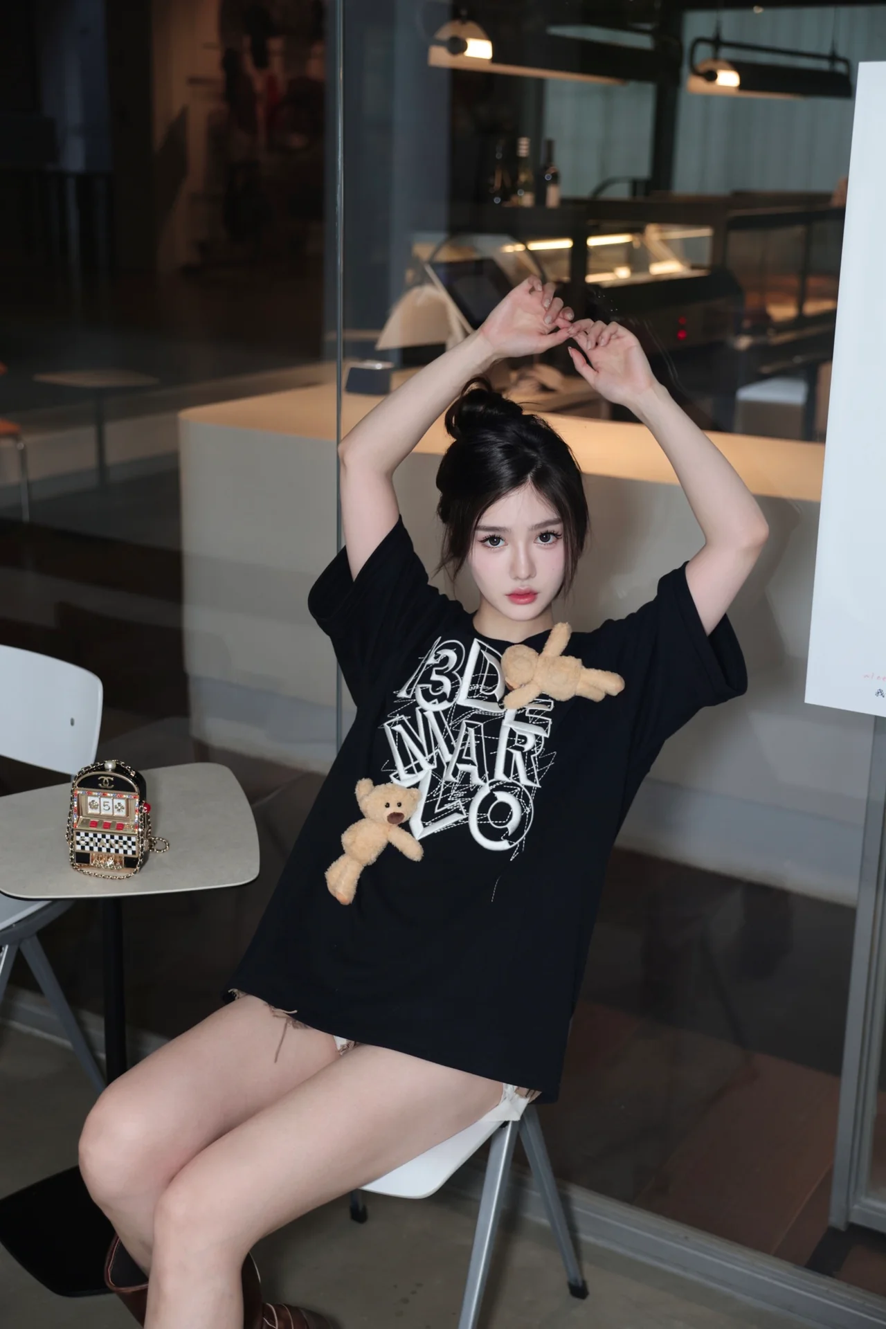 Áo thun T-Shirt 13De Marzo Maze Suture Logo Tee Black