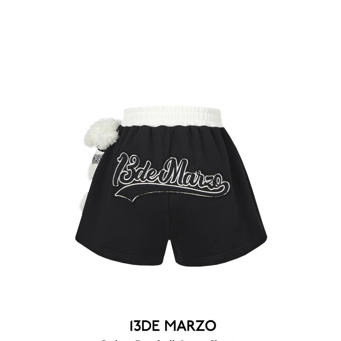 13De Marzo String Bear Baseball Shorts Black