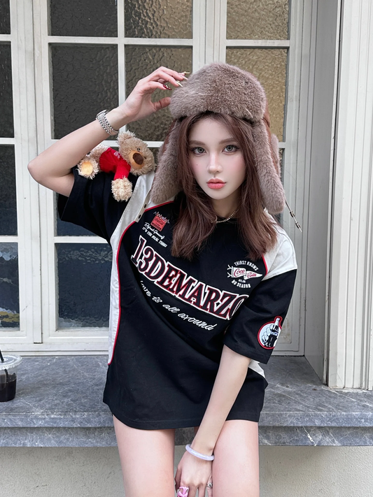 Áo thun 13De Marzo X Coca-Cola Bear Racing Tee Black