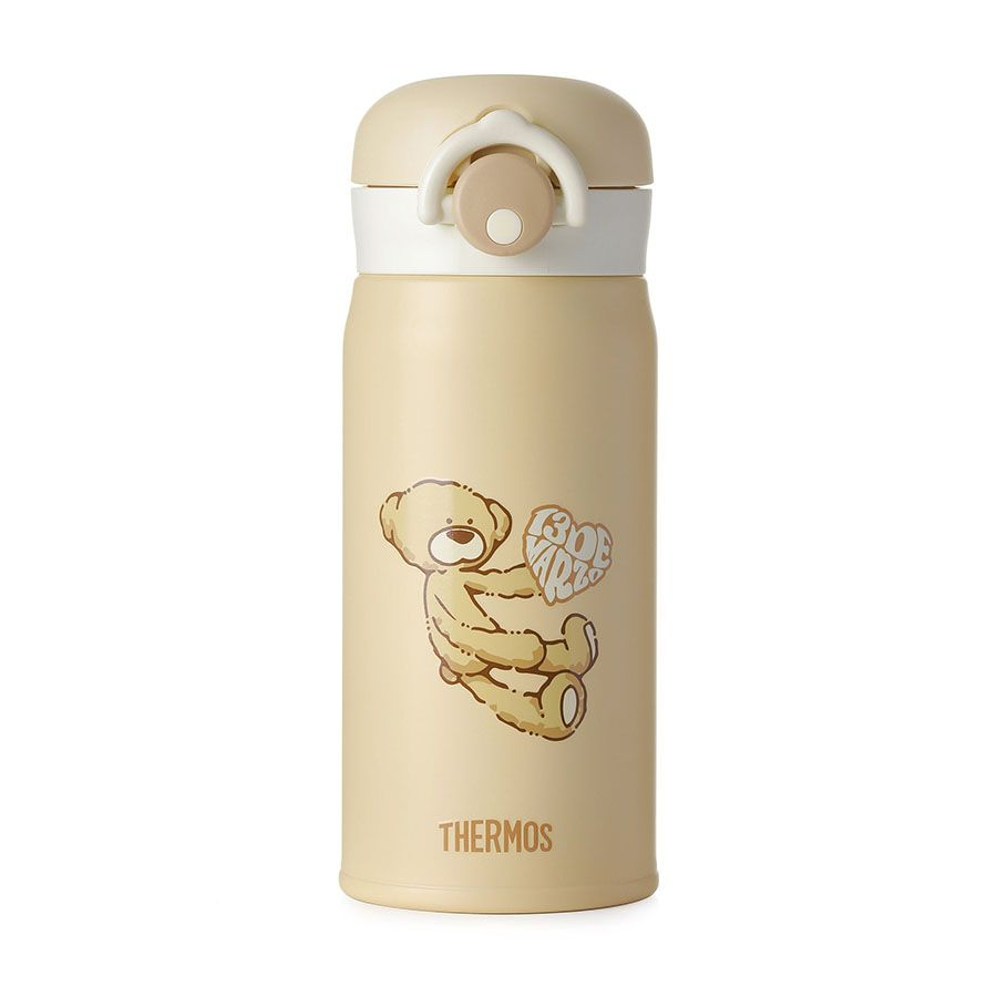 13De Marzo FR24Q88100290 Bear Heart Insulated Cup Apricot 350ml hàng hiệu chính hãng Authentic có tại BlankRoom Hà Nội, Việt Nam
