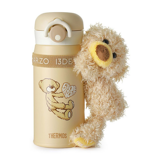 13De Marzo FR24Q88100290 Bear Heart Insulated Cup Apricot 350ml hàng hiệu chính hãng Authentic có tại BlankRoom Hà Nội, Việt Nam