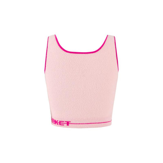 WEIRD MARKET BASIC KNIT VEST PINK