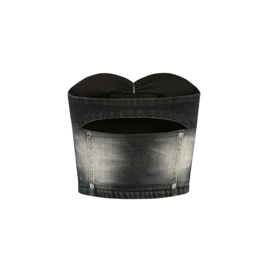 WEIRD MARKET METAL LOGO CAMISOLE BLACK