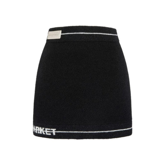 WEIRD MARKET BASIC KNIT DRESS BLACK