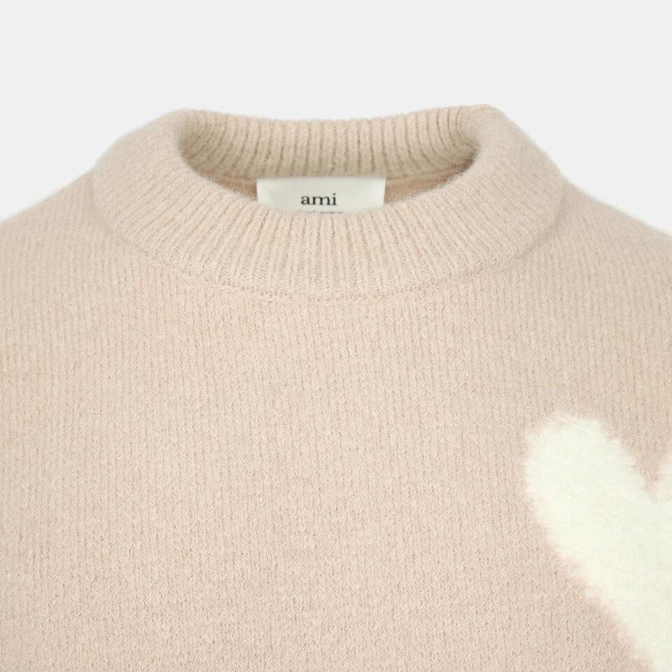 Ami De Coeur Brushed Alpaca Large Logo Sweater BlankRoom