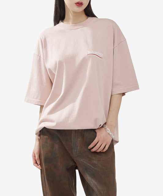 áo thun BALENCIAGA WAVE T-SHIRT PINK 641655TKVJ11764 authentic tại hà nội, sài gòn, tp hcm, việt nam