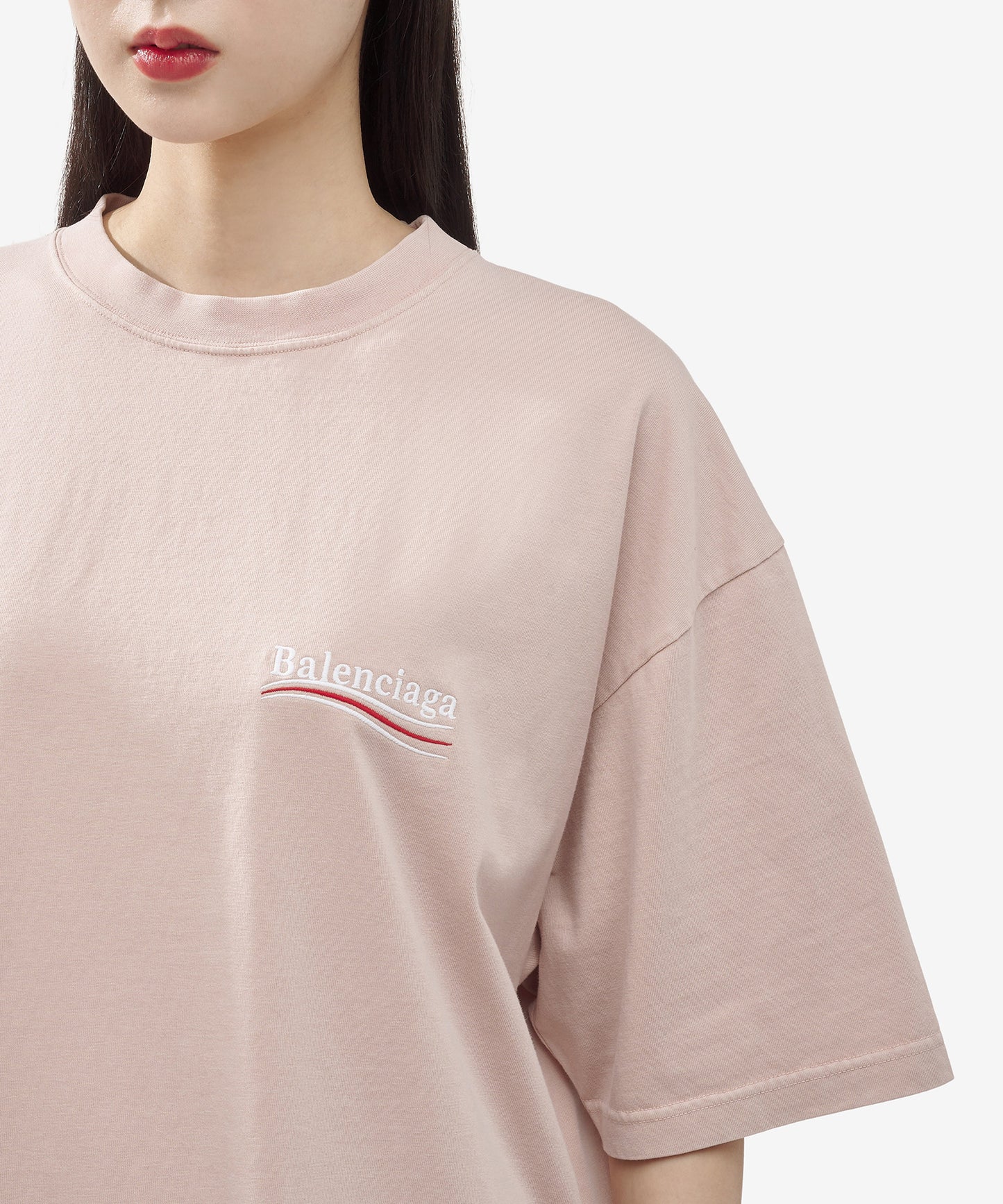 áo thun BALENCIAGA WAVE T-SHIRT PINK 641655TKVJ11764 authentic tại hà nội, sài gòn, tp hcm, việt nam