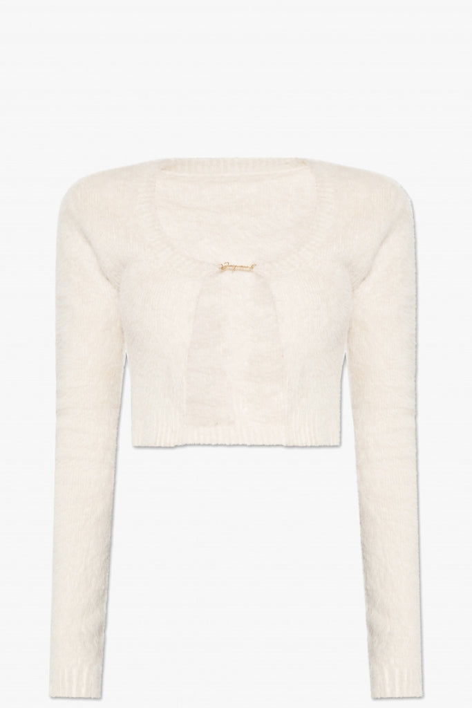 JACQUEMUS LA MAILLE NEVE MANCHES LONGUES OFF-WHITE BlankRoom