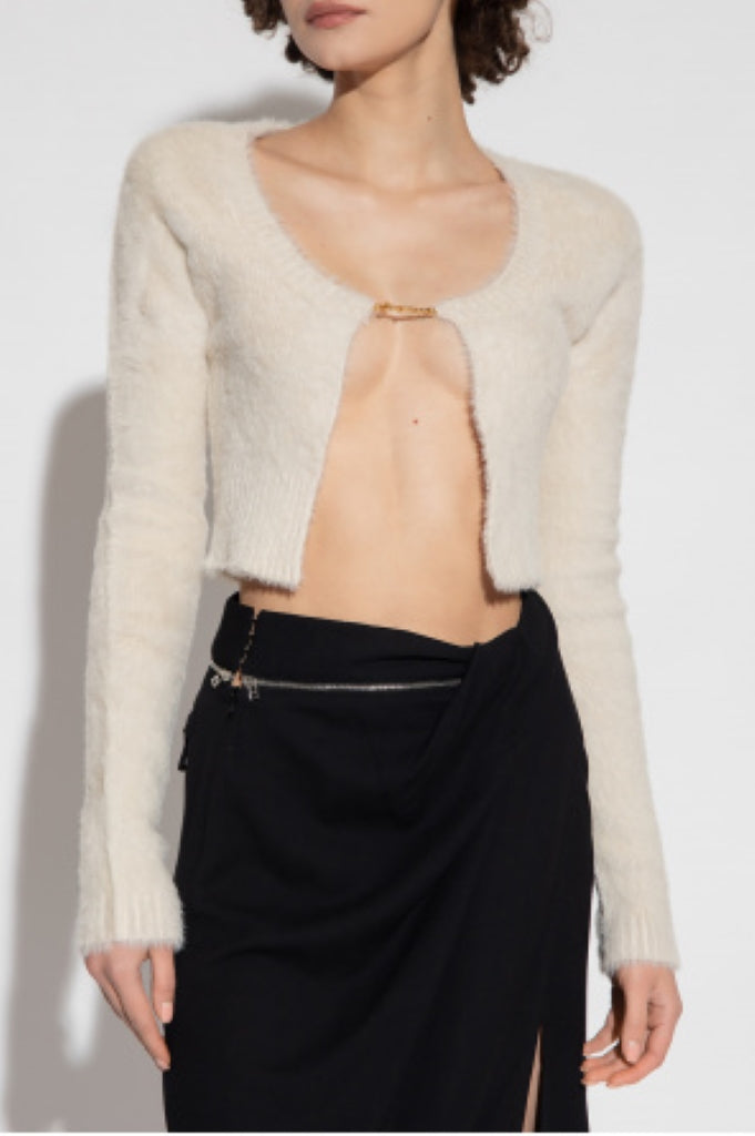 JACQUEMUS LA MAILLE NEVE MANCHES LONGUES OFF-WHITE BlankRoom