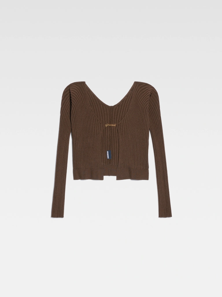 JACQUEMUS LA MAILLE PRALU LONGUE DARK BROWN BlankRoom