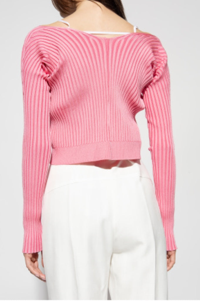 giá jacquemus la maille pralu longue le chouchou pink