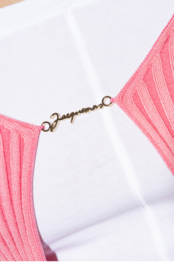 giá jacquemus la maille pralu longue le chouchou pink blank room