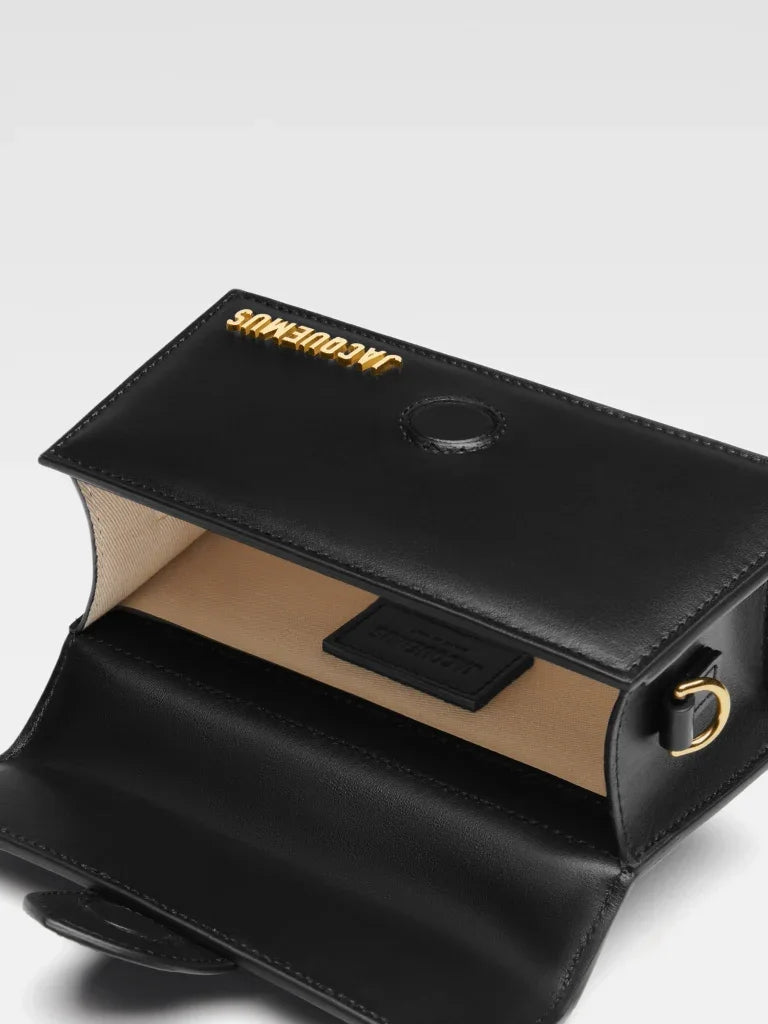 túi xách jacquemus le bambino les classiques small handbag with adjustable crossbody strap black