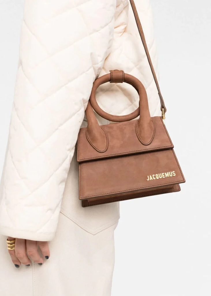 JACQUEMUS LE CHIQUITO NOEUD SUEDE BROWN BlankRoom