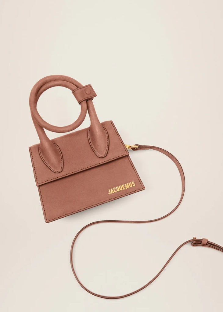 JACQUEMUS LE CHIQUITO NOEUD SUEDE BROWN BlankRoom