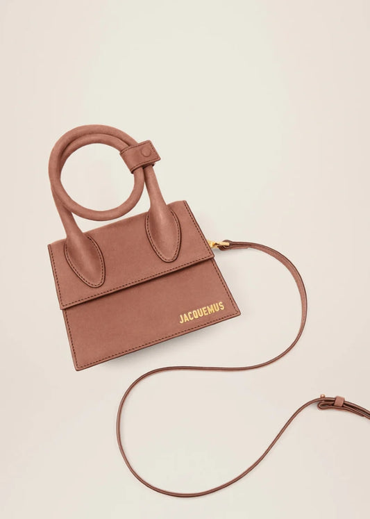 JACQUEMUS LE CHIQUITO NOEUD SUEDE BROWN BlankRoom