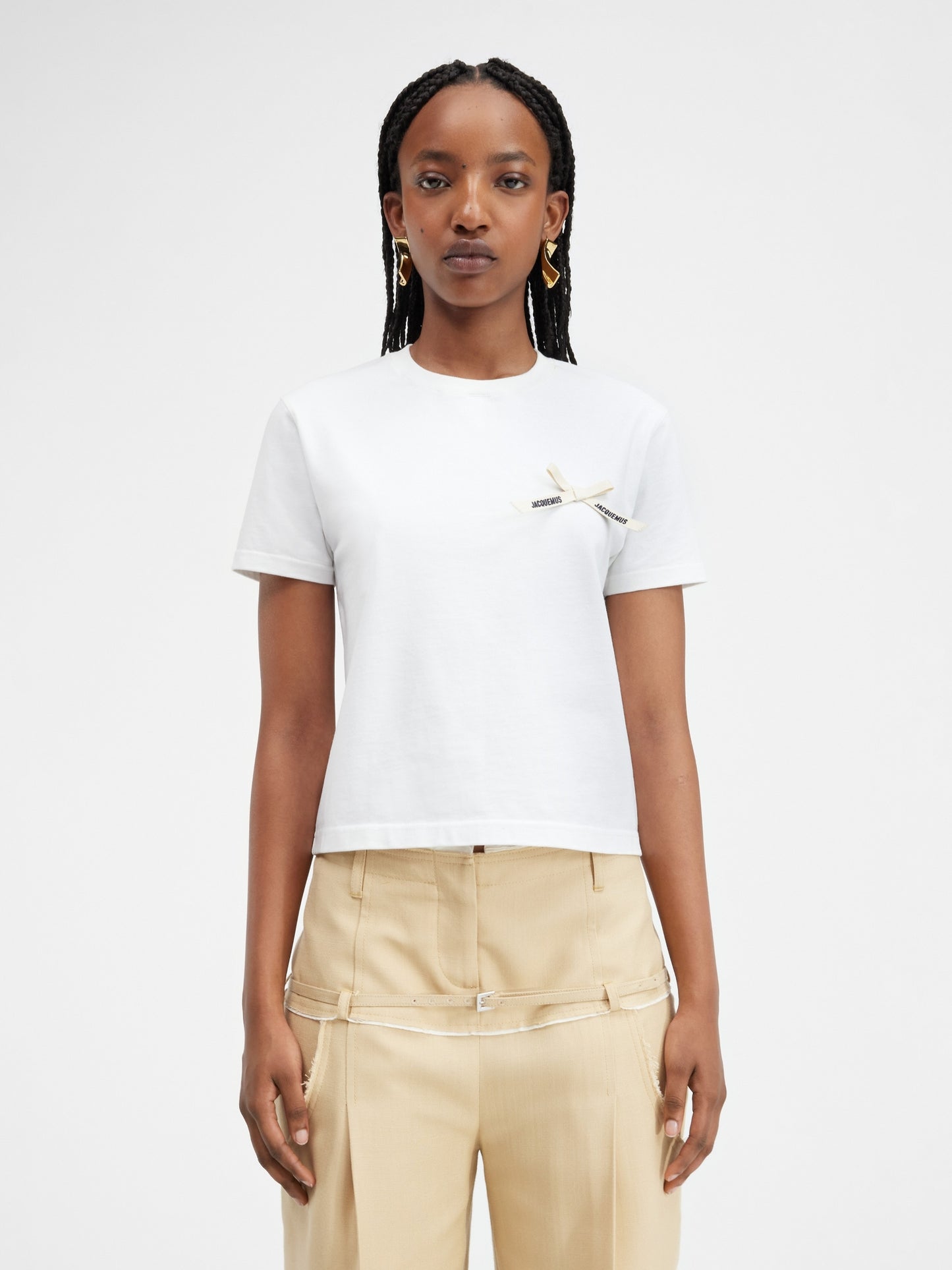 JACQUEMUS LE T-SHIRT NOEUD WHITE LE CHOUCHOU