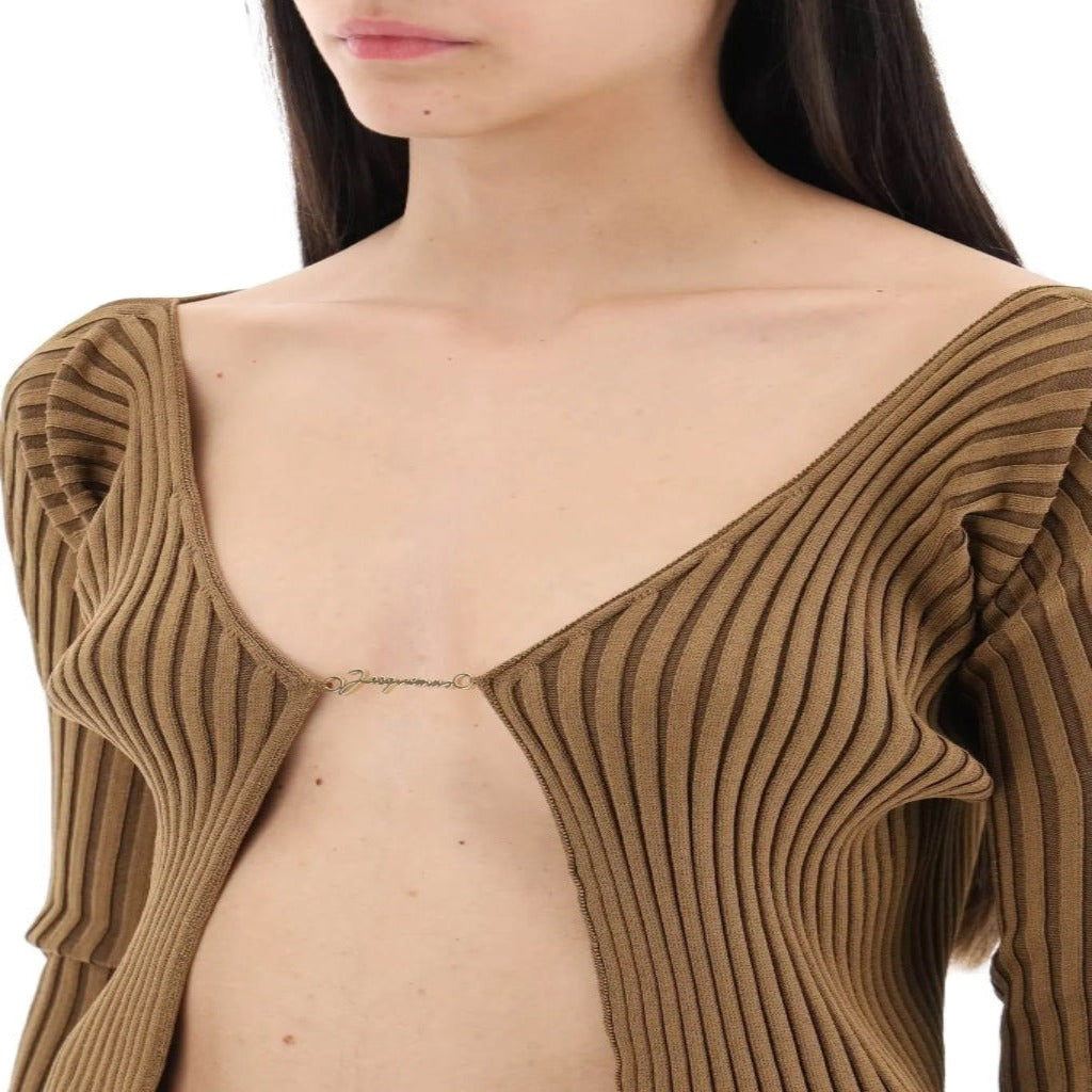 giá jacquemus la maille pralu longue brown blank room