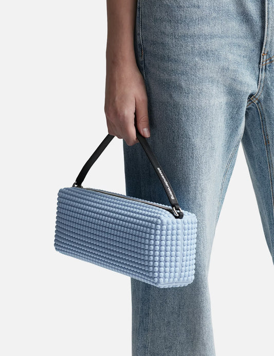 wearing Alexander Wang Heiress Flex Chambray Blue 20324P05M423