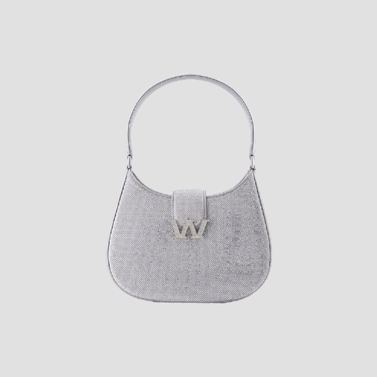 Alexander Wang W Legacy Small Satin Rhinestone Hobo Bag 20322R3MV041