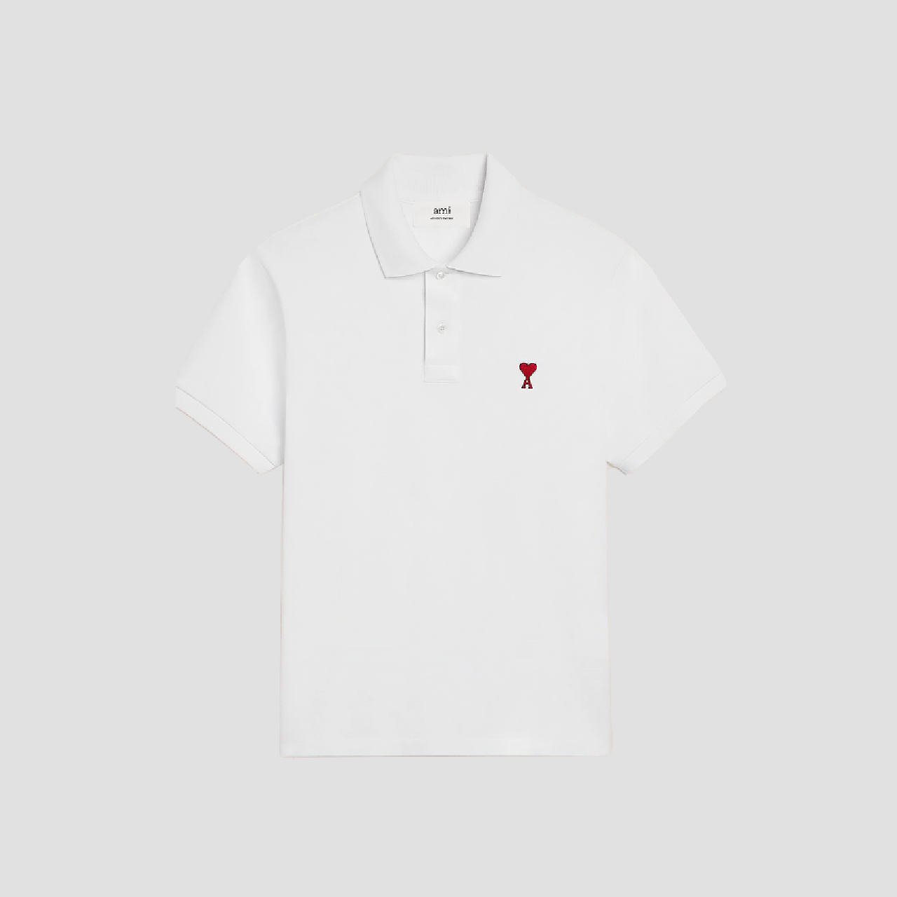 Ami De Coeur White/Red Polo Shirt BFUPL001.760 100