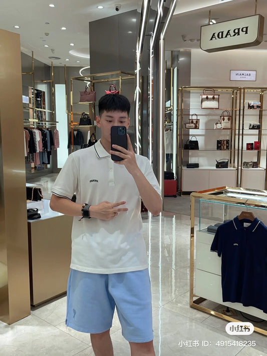 Ami Paris Stripe White Polo Shirt Ami Paris hàng hiệu Authentic hiện đang có sẵn tại cửa hàng BlankRoom Việt Nam. Designer: HPL002.JE0001168