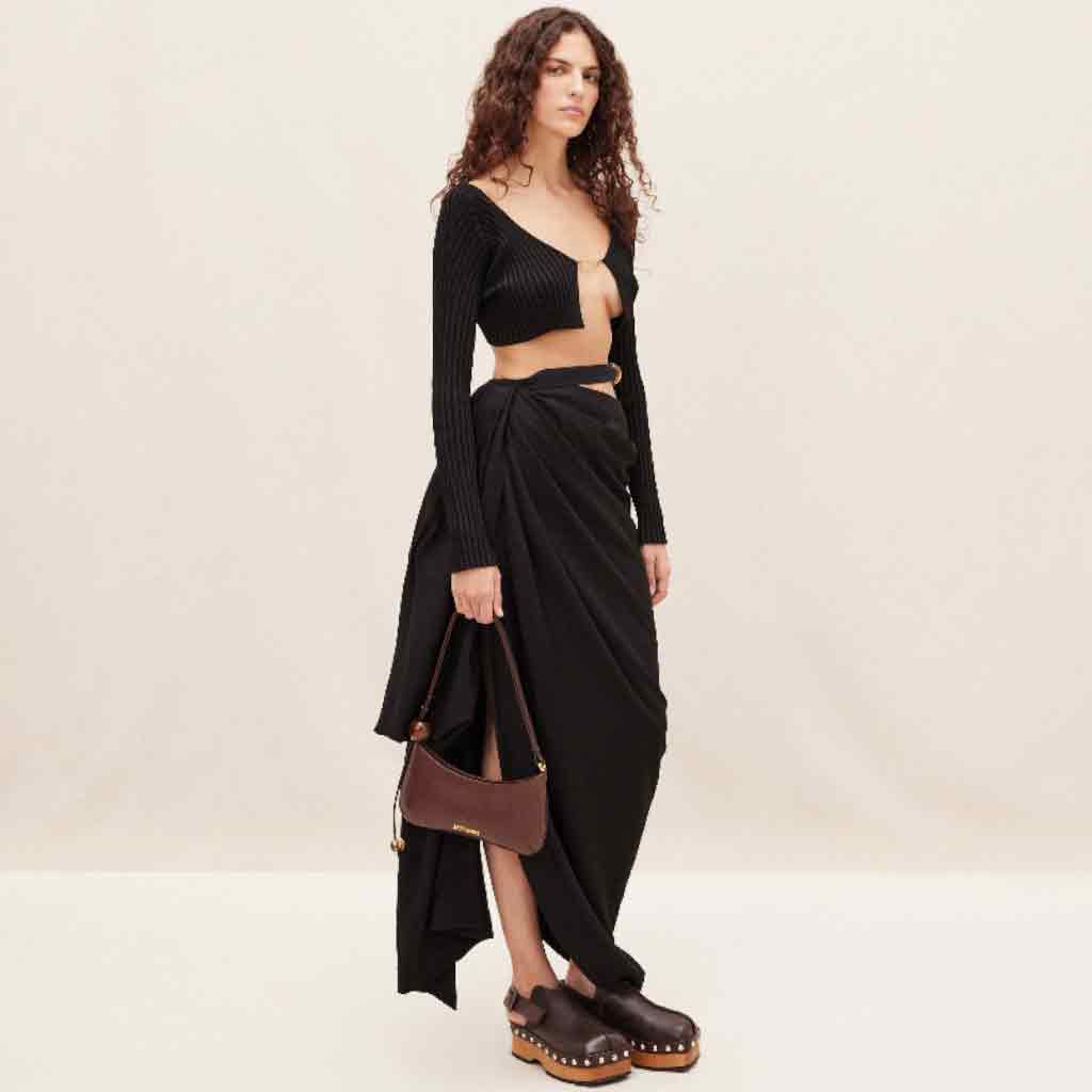 áo jacquemus la maille pralù black blank room