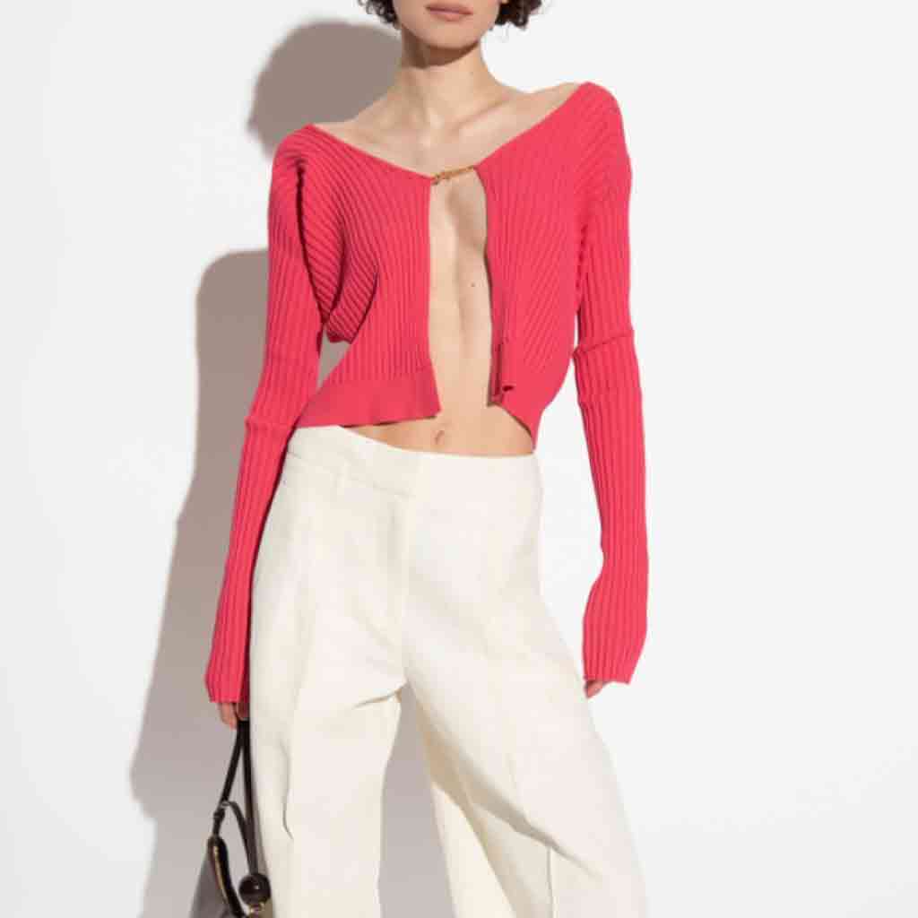 áo jacquemus la maille pralù longue pink blank room hà nội