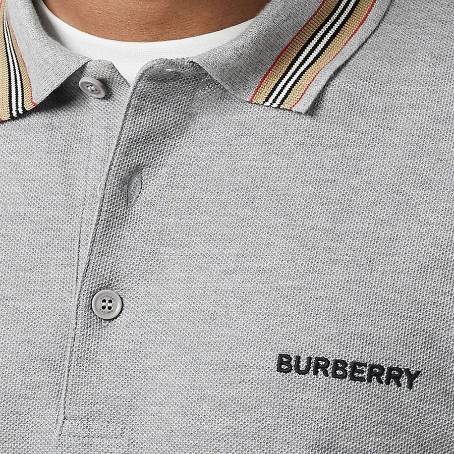 BURBERRY POLO ICON STRIPE GRAY BLANKROOM
