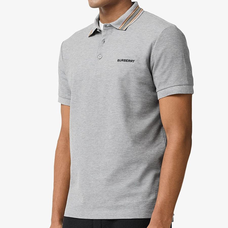 BURBERRY POLO ICON STRIPE GRAY BLANK ROOM