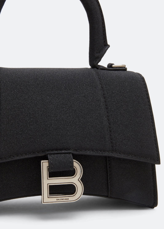 túi xách BALENCIAGA HOURGLASS GLITTER XS SHOULDER BAG BLACK 5928332102G1000 authentic tại hà nội, sài gòn, tp hcm, việt nam