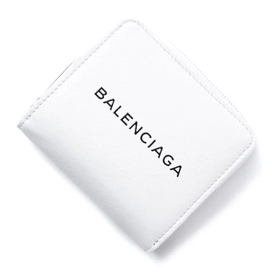 chi tiết ví ngắn BALENCIAGA SHORT ZIPPER WALLET IN WHITE 490618DLQ4N9060