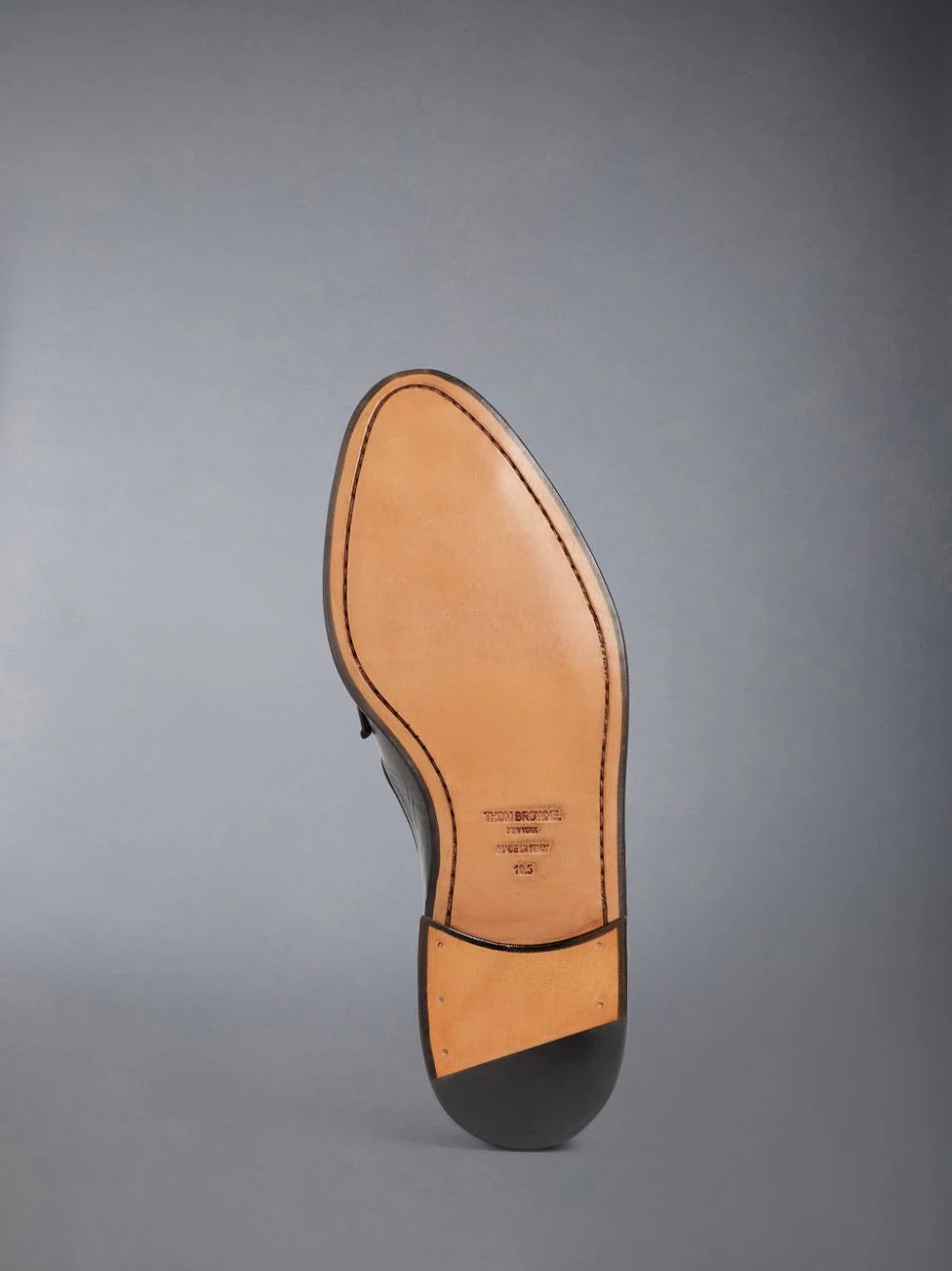 đế giày BLACK VITELLO CALF LEATHER FLEXIBLE LEATHER SOLE SOFT PENNY LOAFER MFL076A05584001
