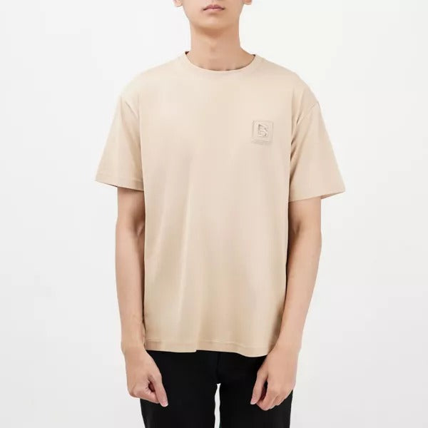 nam mặc áo Burberry BBox Carrick Check Waist T-Shirt In Soft Fawn 8067071