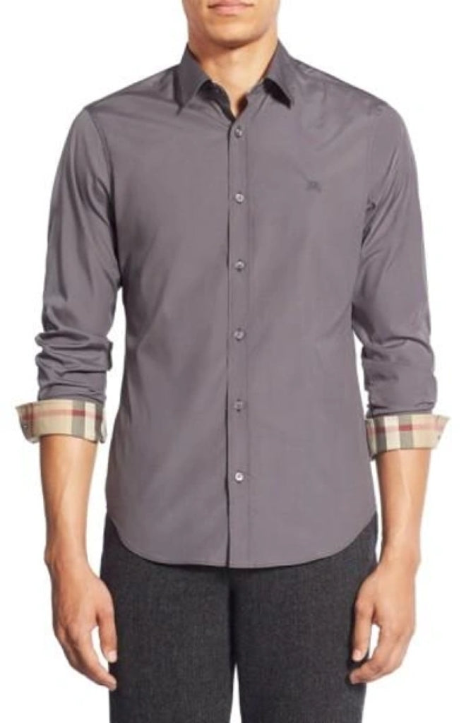 wearing Burberry Brit Cambridge Aboyd Shirts In Grey 8066767