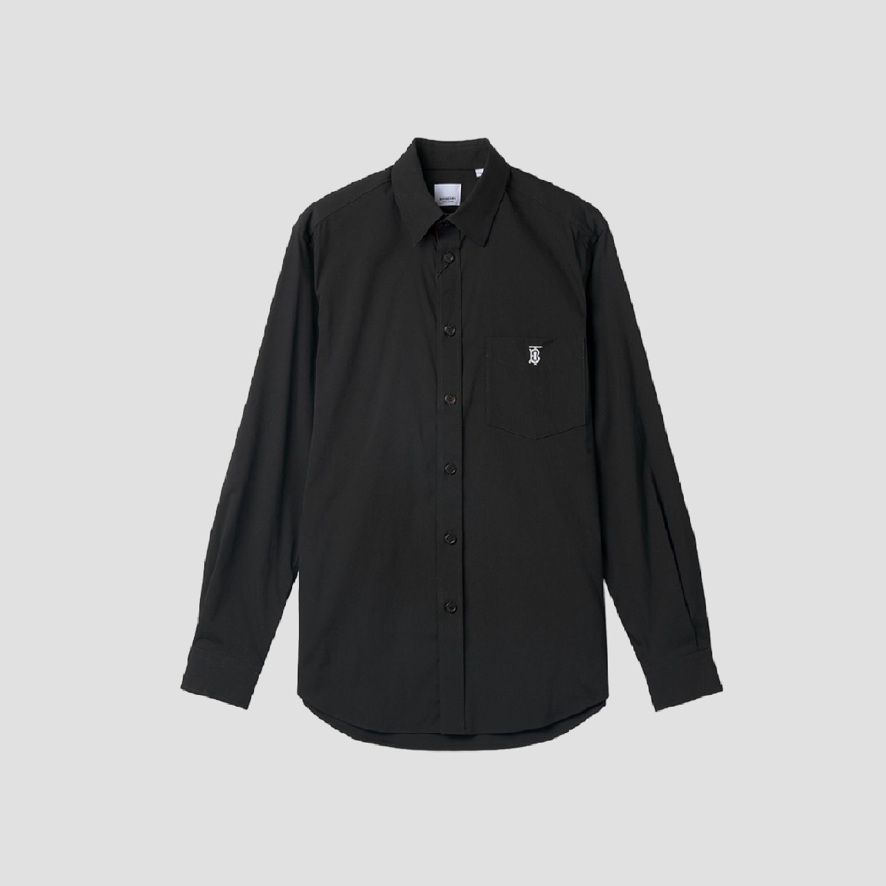 Burberry Chappel Monogram Long-sleeve Shirts In Black 8057473