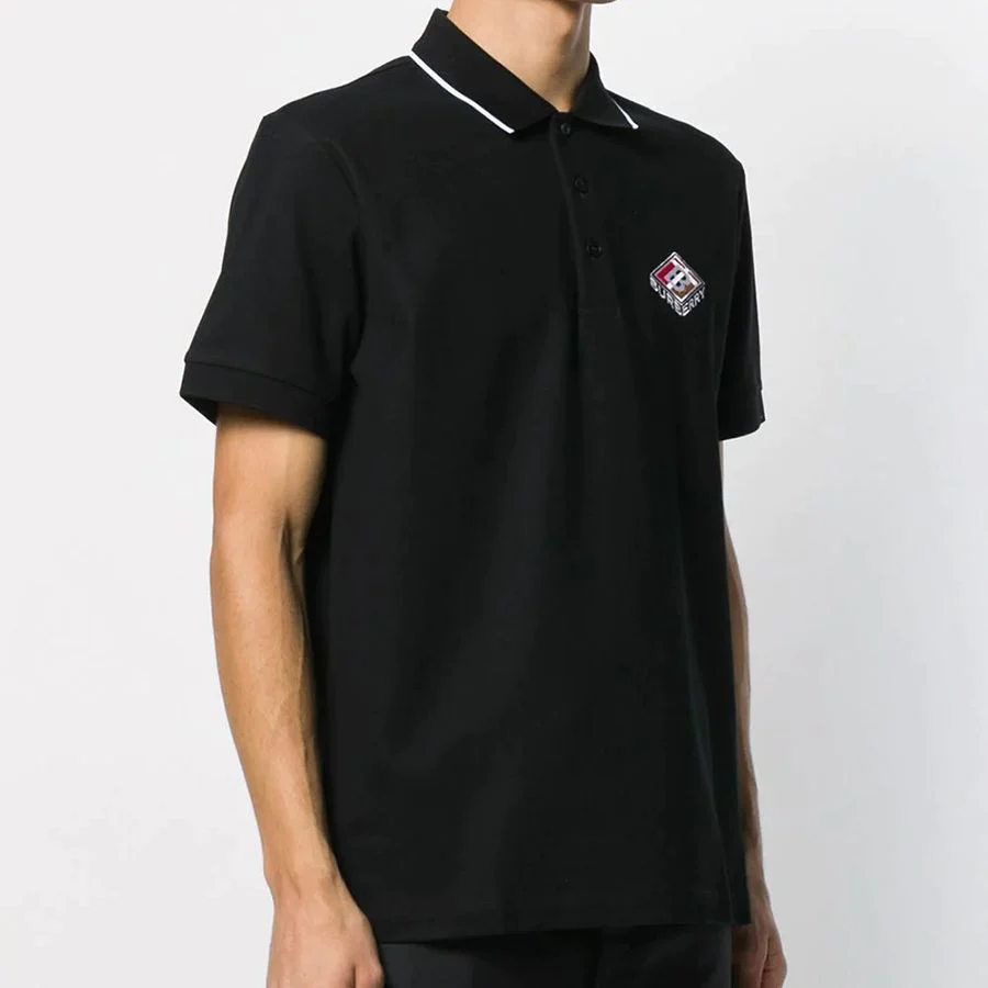 wearing Burberry Embroidered Graphic Logo Polo Shirt 8021833