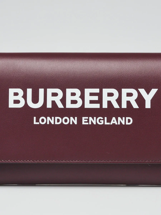 túi đeo chéo BURBERRY HAZELMERE BURGUNDY LOGO BAG 80463091 hàng hiệu authentic tại hà nội, sài gòn, tp hcm, việt nam