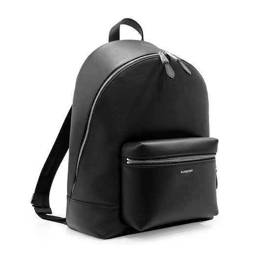 tổng thể Burberry Jeff Backpack Black Canvas Leather 80840691