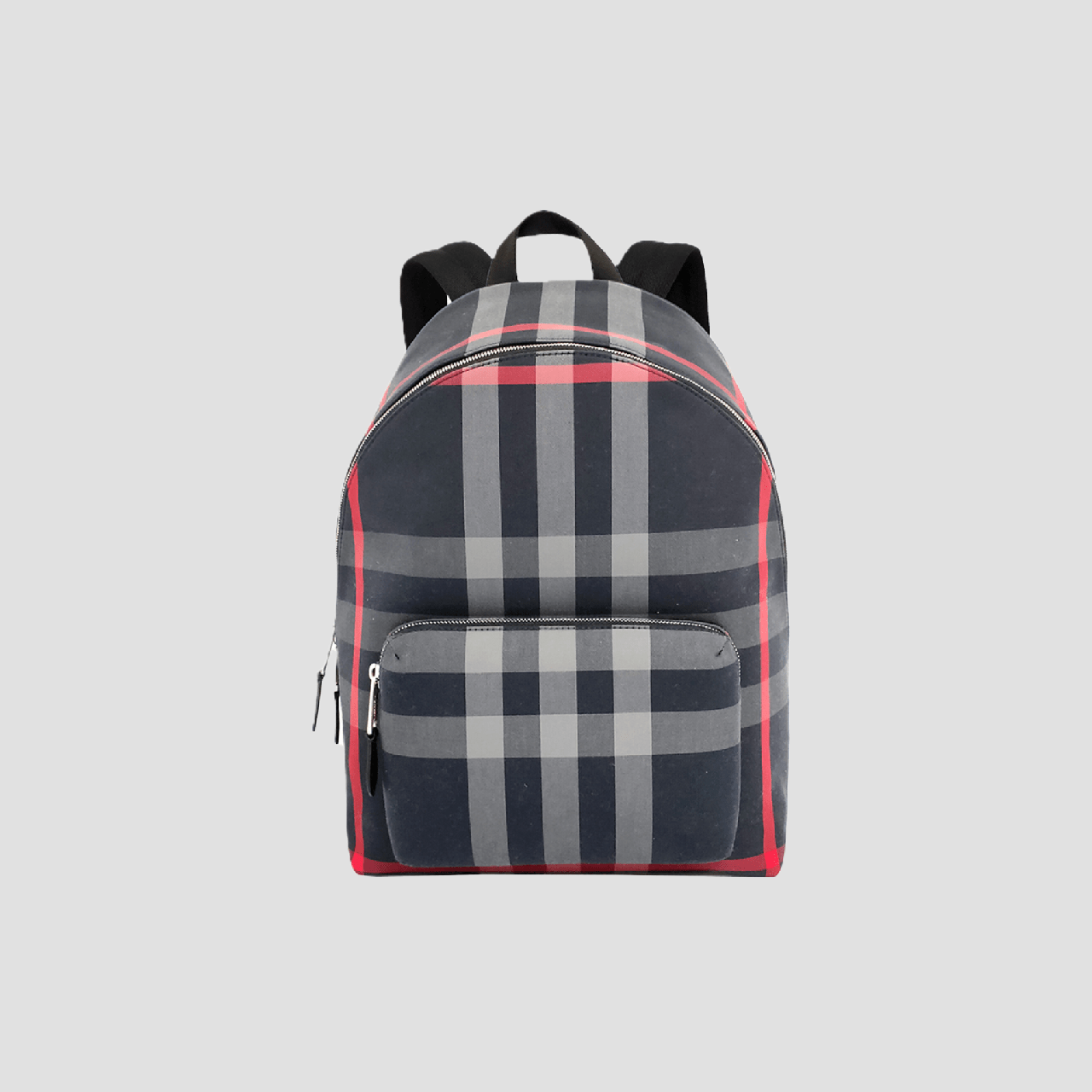 Burberry Jeff Cotton Backpack Check Navy 80840571