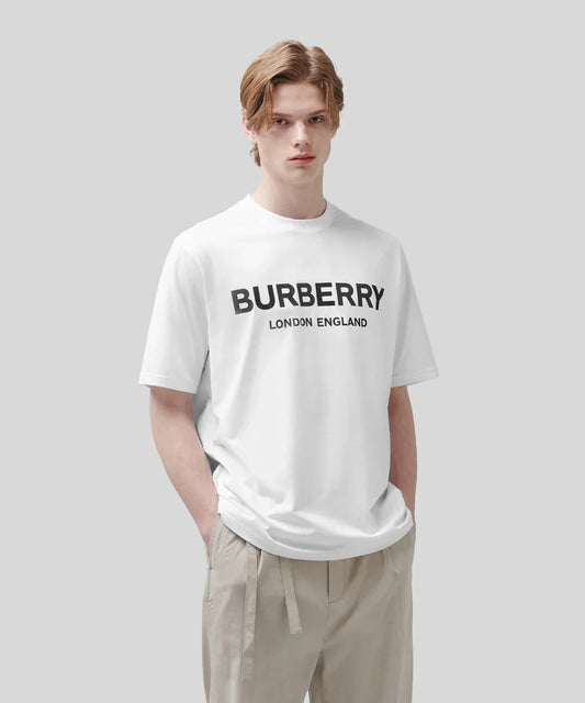 wearing Burberry Letchford T-Shirt In White 8026017